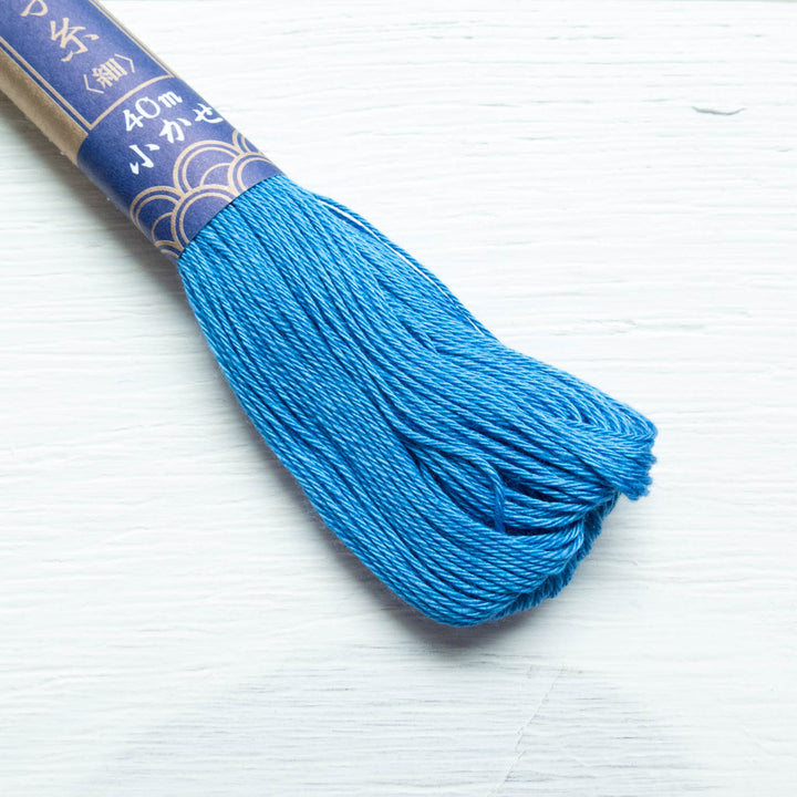 Yokota Sashiko Thread - Medium Blue (#17) Sashiko - Snuggly Monkey