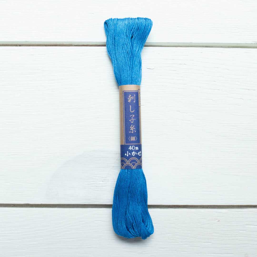 Yokota Sashiko Thread - Medium Blue (#17) Sashiko - Snuggly Monkey