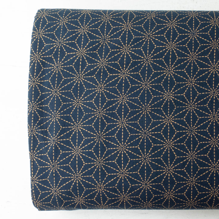 Sevenberry Kasuri : Asa No Ha Beige Stitching (SK20D33)