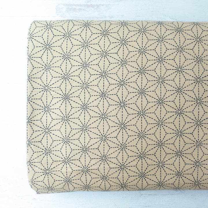 Sevenberry Kasuri : Asa No Ha Navy Stitching (SK20D32)