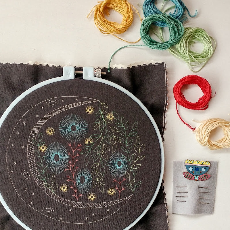 cozyblue Embroidery Pattern :: Night Garden Patterns - Snuggly Monkey