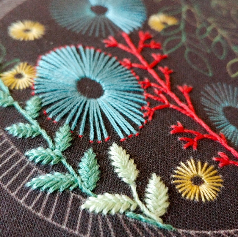 cozyblue Embroidery Pattern :: Night Garden Patterns - Snuggly Monkey