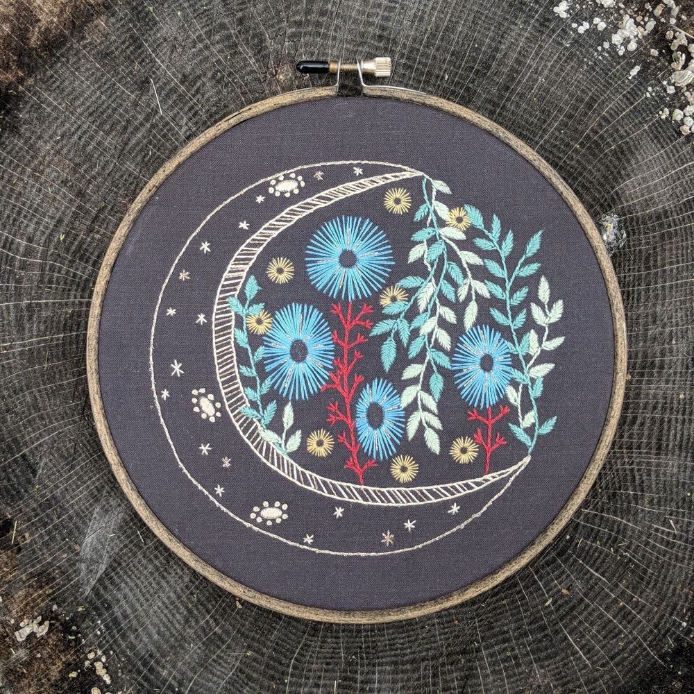 cozyblue Embroidery Pattern :: Night Garden Patterns - Snuggly Monkey
