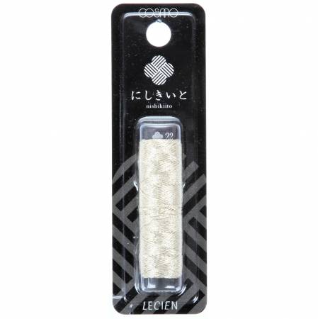 Metallic Embroidery Floss | Cosmo Nishikiito White (22) Floss - Snuggly Monkey