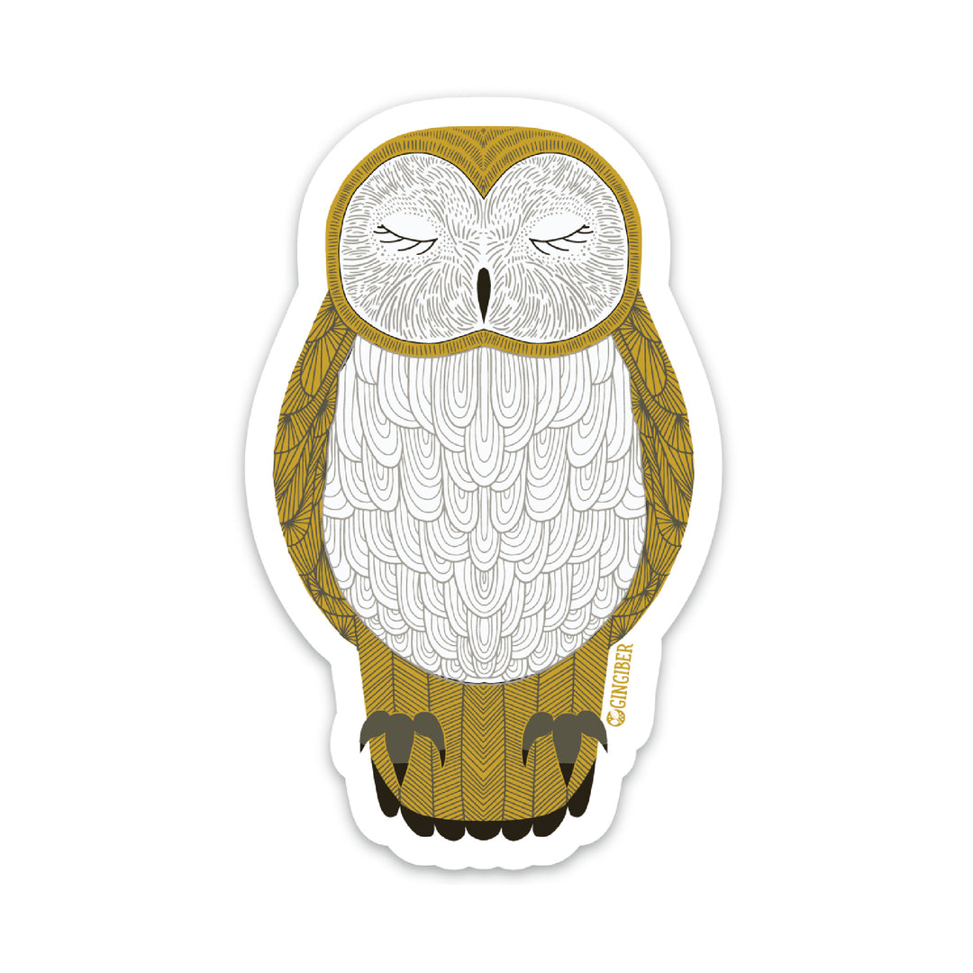 Nocturnal Owl Vinyl Sticker