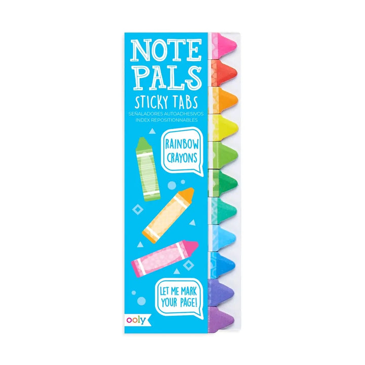 NotePals Sticky Tabs - Rainbow Crayons