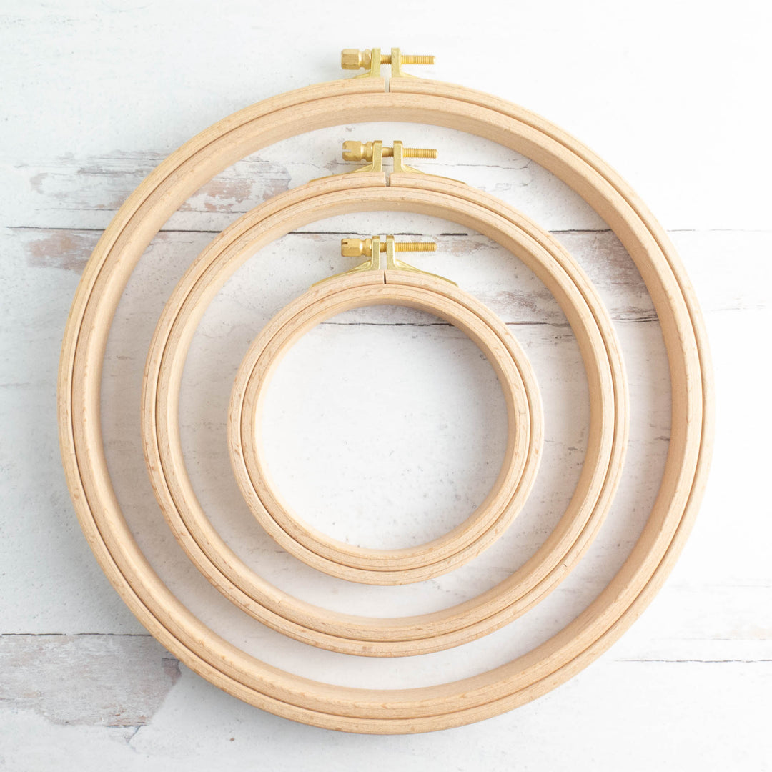 Hardwood Beech Embroidery Hoops (16mm deep)