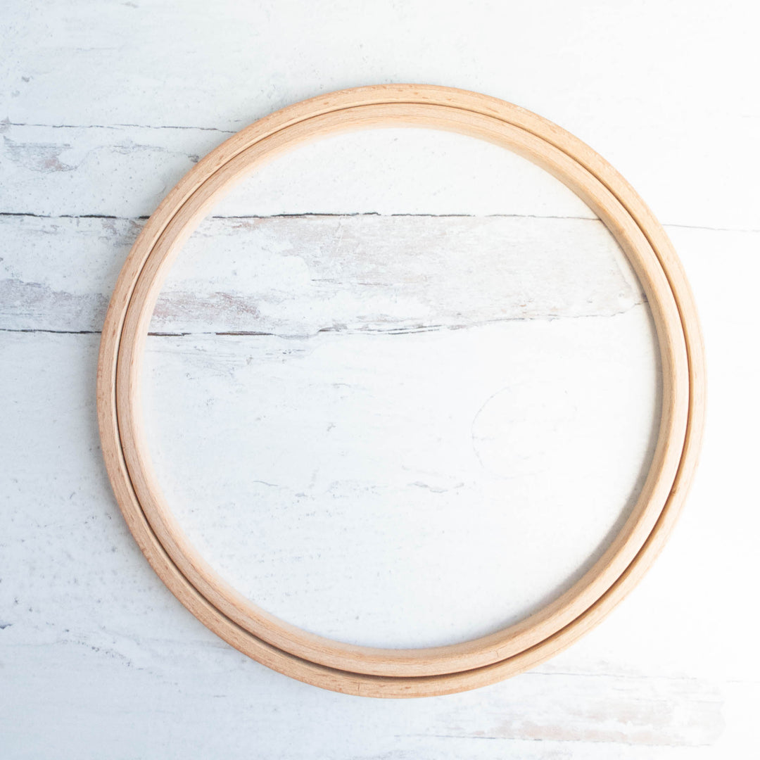 Nurge Wooden Embroidery Ring Cross Stitch Hoop in 5 Sizes 8mm