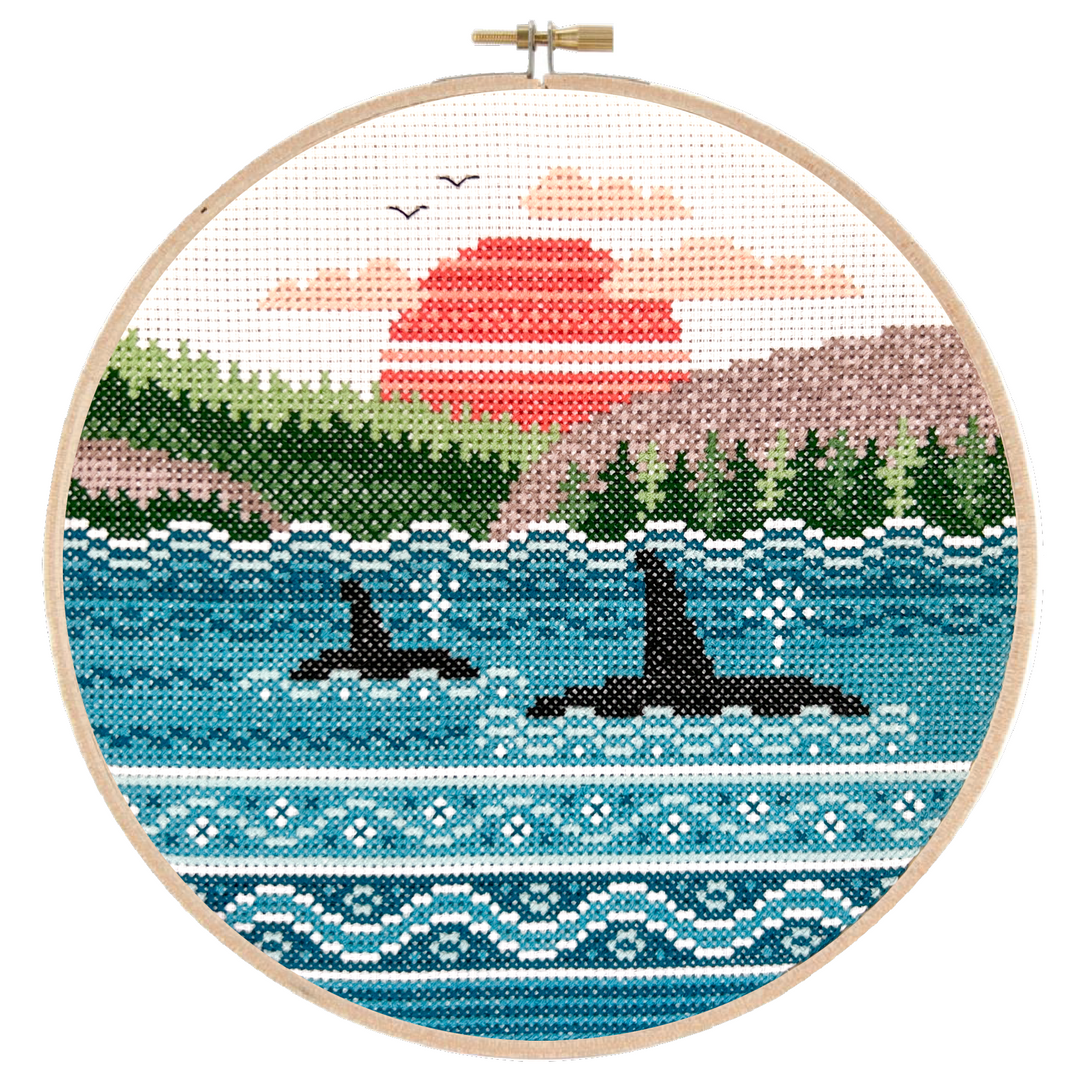 Orca Bay Cross Stitch Kit