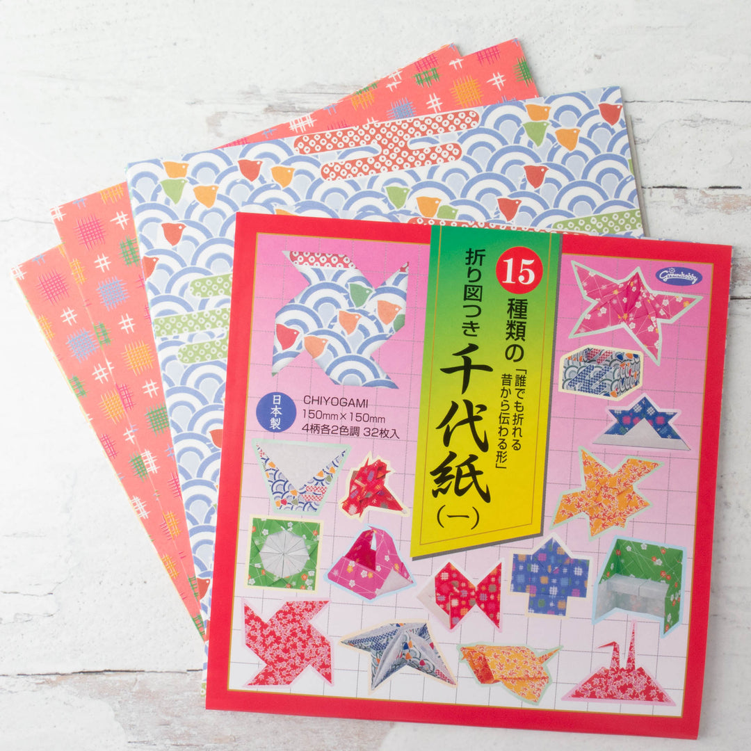 6 inch Chiyogami Origami Paper Pack