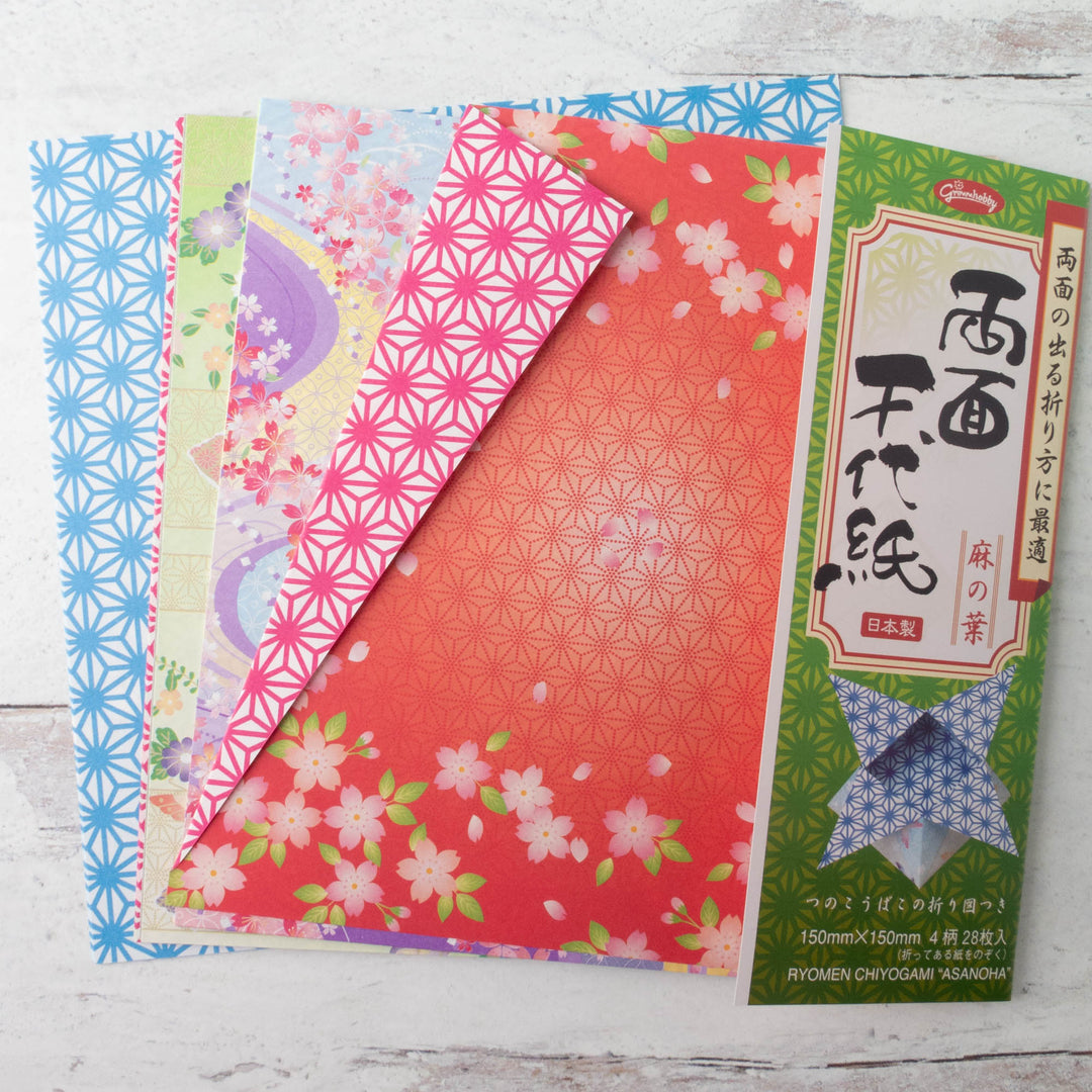 6 inch Double Sided Chiyogami Origami Paper Pack