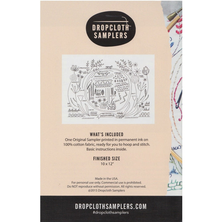 Dropcloth Embroidery Samplers :: Original Sampler Patterns - Snuggly Monkey