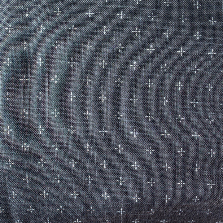 Heathered Cotton - Navy Plus Signs (SB3028)