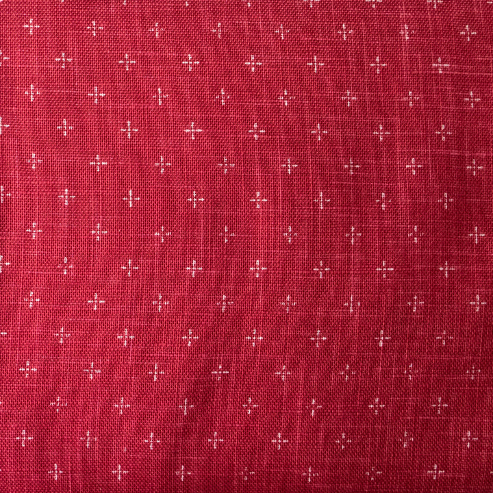 Heathered Cotton - Red Plus Signs (SB3025)