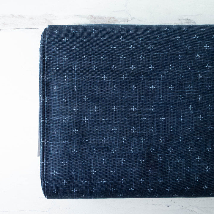 Heathered Cotton - Denim Plus Signs (SB3027)