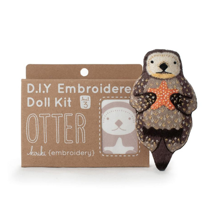 Otter Embroidery Kit by Kiriki Press Embroidery Kit - Snuggly Monkey