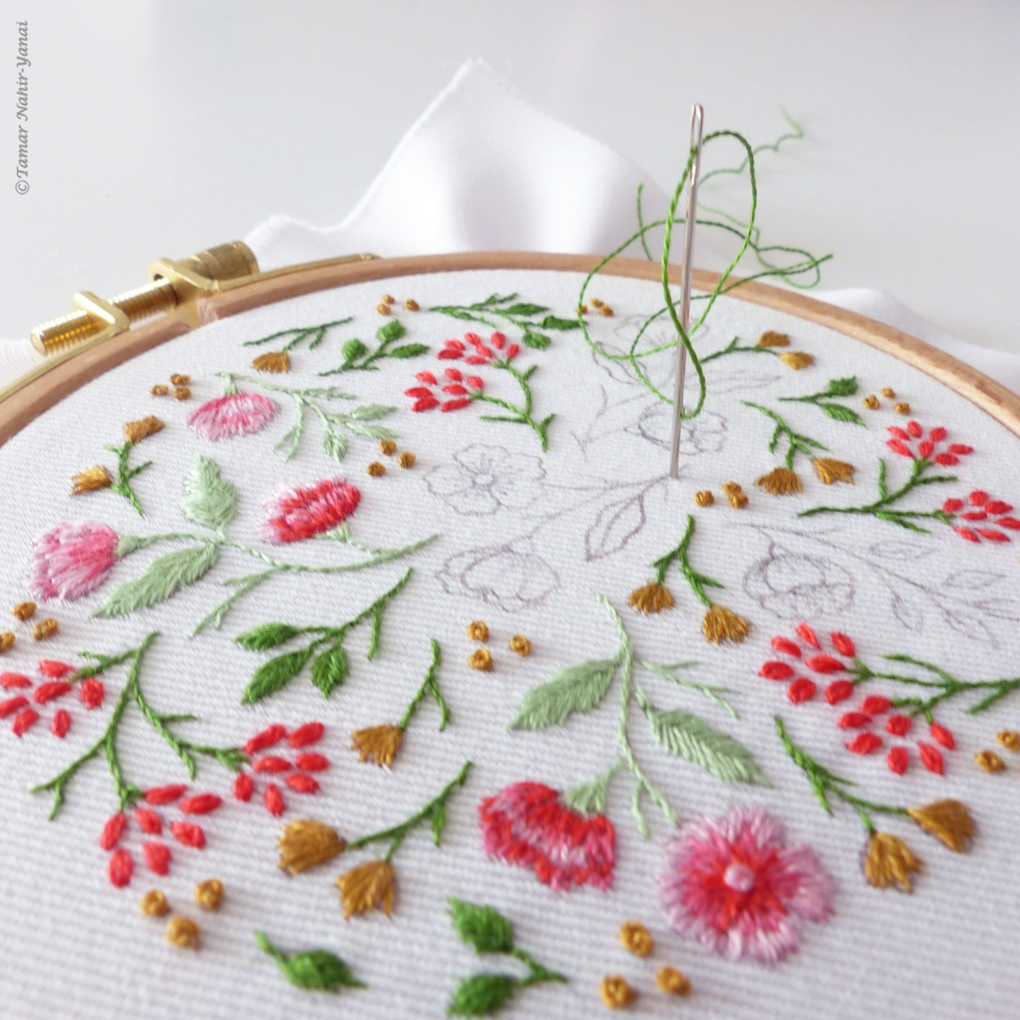 Christmas Wreath Embroidery Kit – Snuggly Monkey