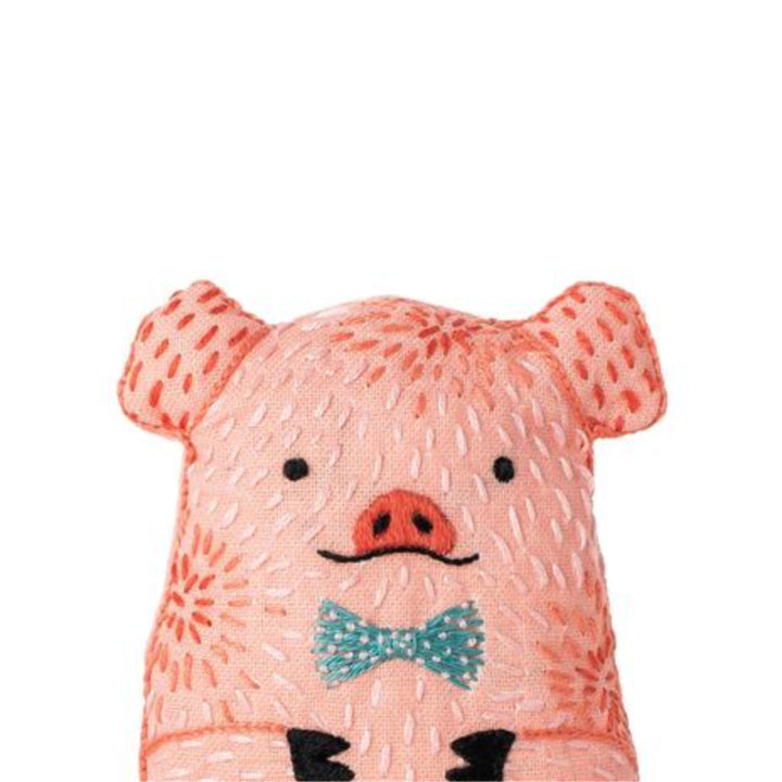 Pig Plushie Embroidery Kit by Kiriki Press Embroidery Kit - Snuggly Monkey