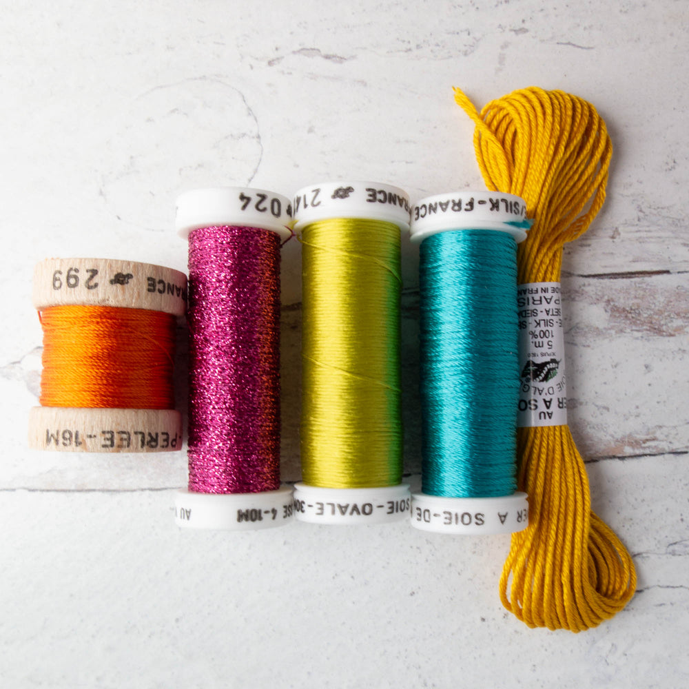 Silk Hand Embroidery Thread 101: Twisted Filament Silk –
