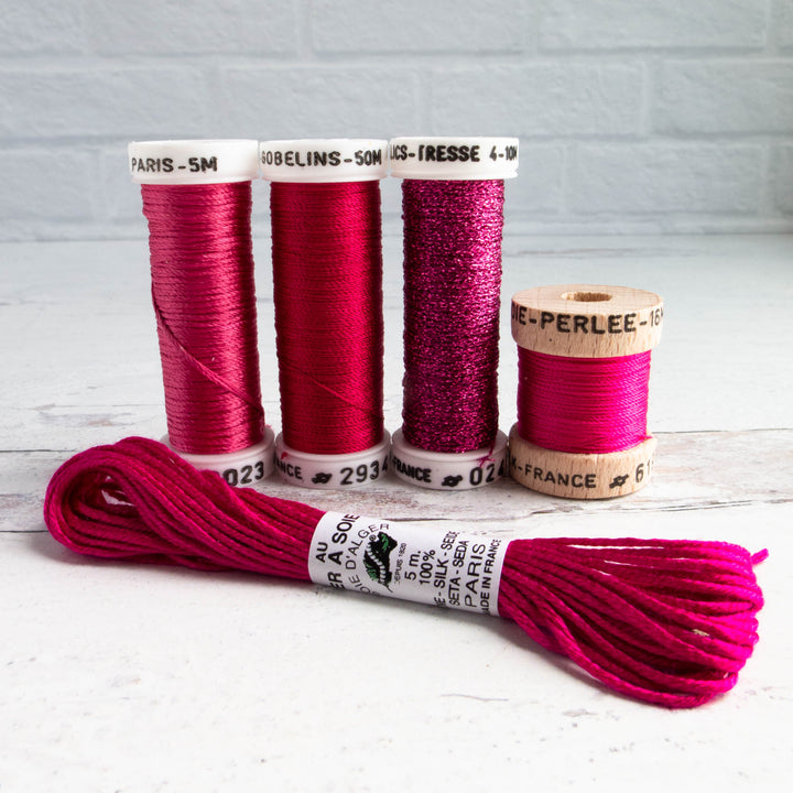 Au Ver a Soie Gobelin/Paris Thread Discovery Pack - Pink