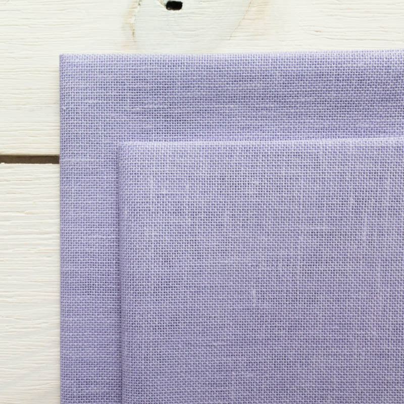 28 ct Cashel Linen - Peaceful Purple Fabric - Snuggly Monkey