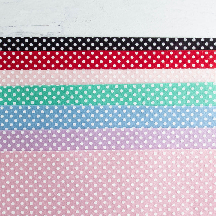 Wool Felt Sheet Collection -  Polka Dots