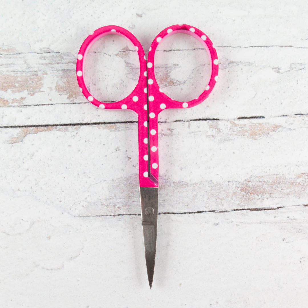 Pink Polka Dot Embroidery Scissors