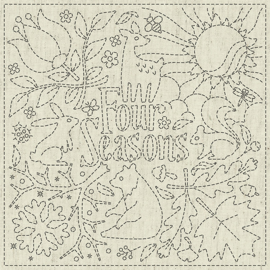 Four Seasons Sashiko Embroidery Sampler – Snuggly Monkey four-seasons-sashiko-embroidery-sampler-snuggly-monkey