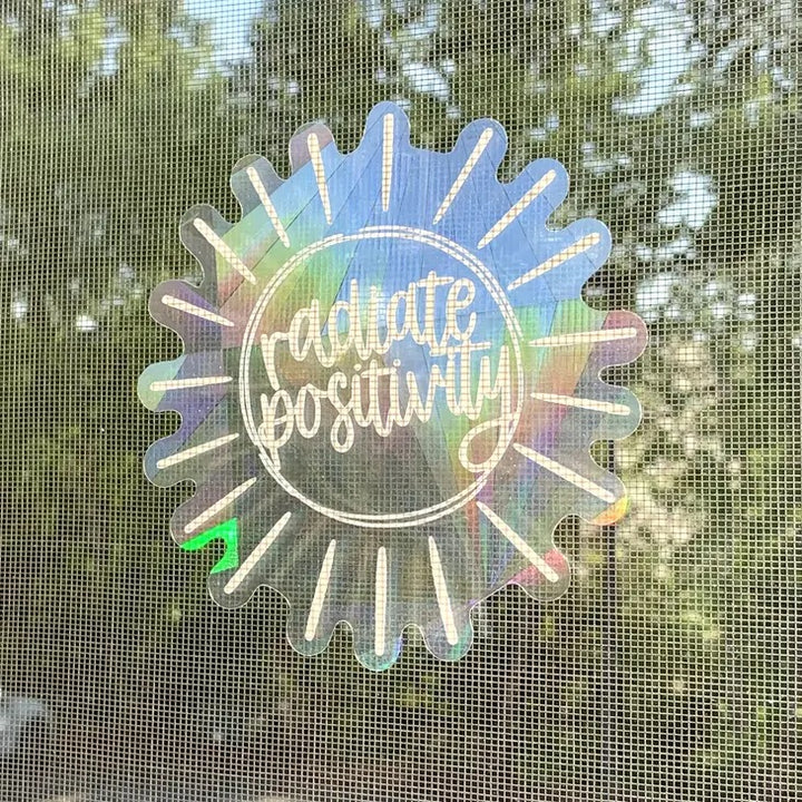 Radiate Positivity Suncatcher Window Sticker