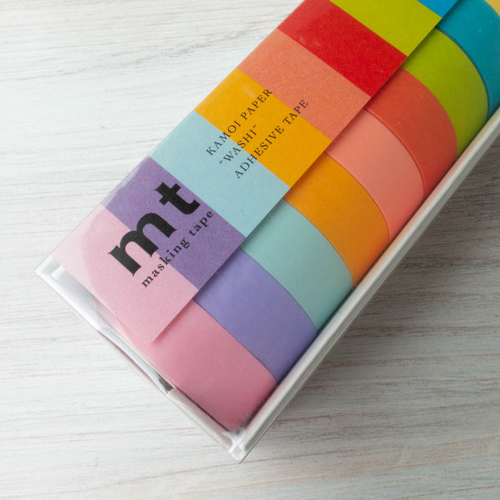10 Solid Colors Japanese Washi Tape Set