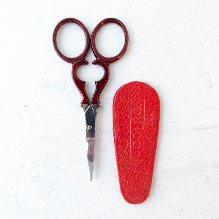 Red Victorian Embroidery Scissors