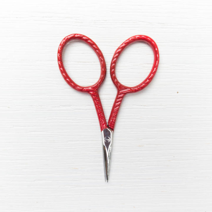 Modern Embroidery Scissors - Vintage Red Scissors - Snuggly Monkey