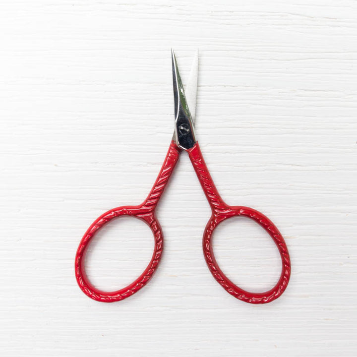 Modern Embroidery Scissors - Vintage Red Scissors - Snuggly Monkey