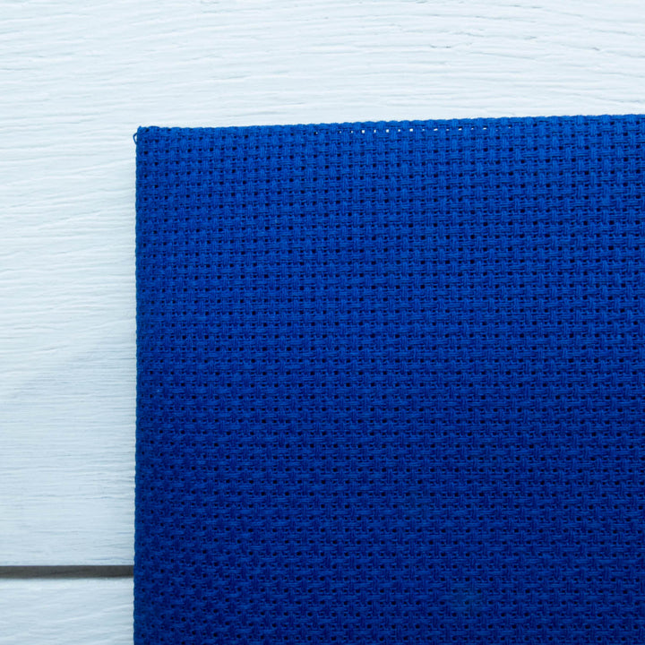 Aida Cross Stitch Fabric - Royal Blue (14 ct) Fabric - Snuggly Monkey