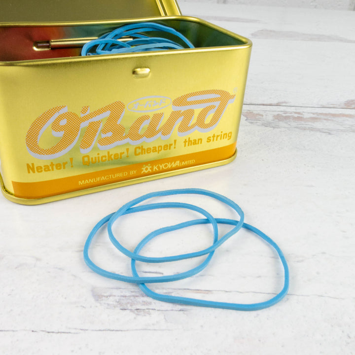 Rainbow Rubber Bands Gold Tin