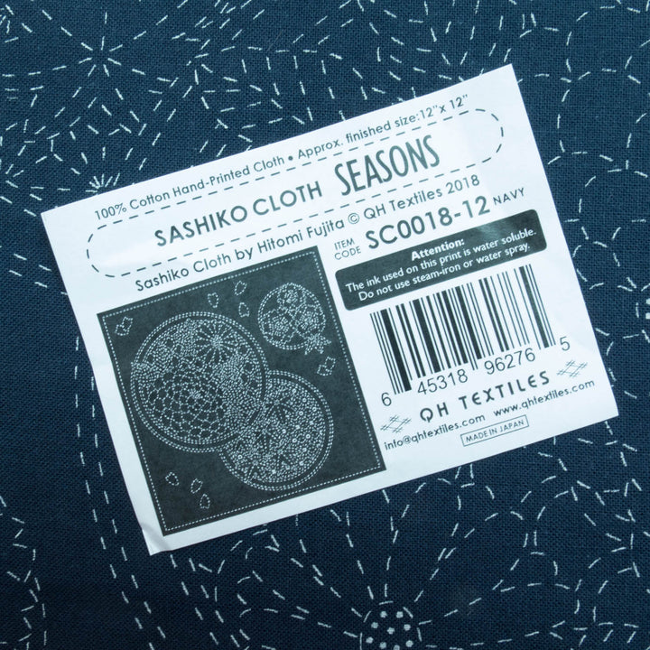 Sashiko Embroidery Sampler - Seasons (No.12) Sashiko - Snuggly Monkey