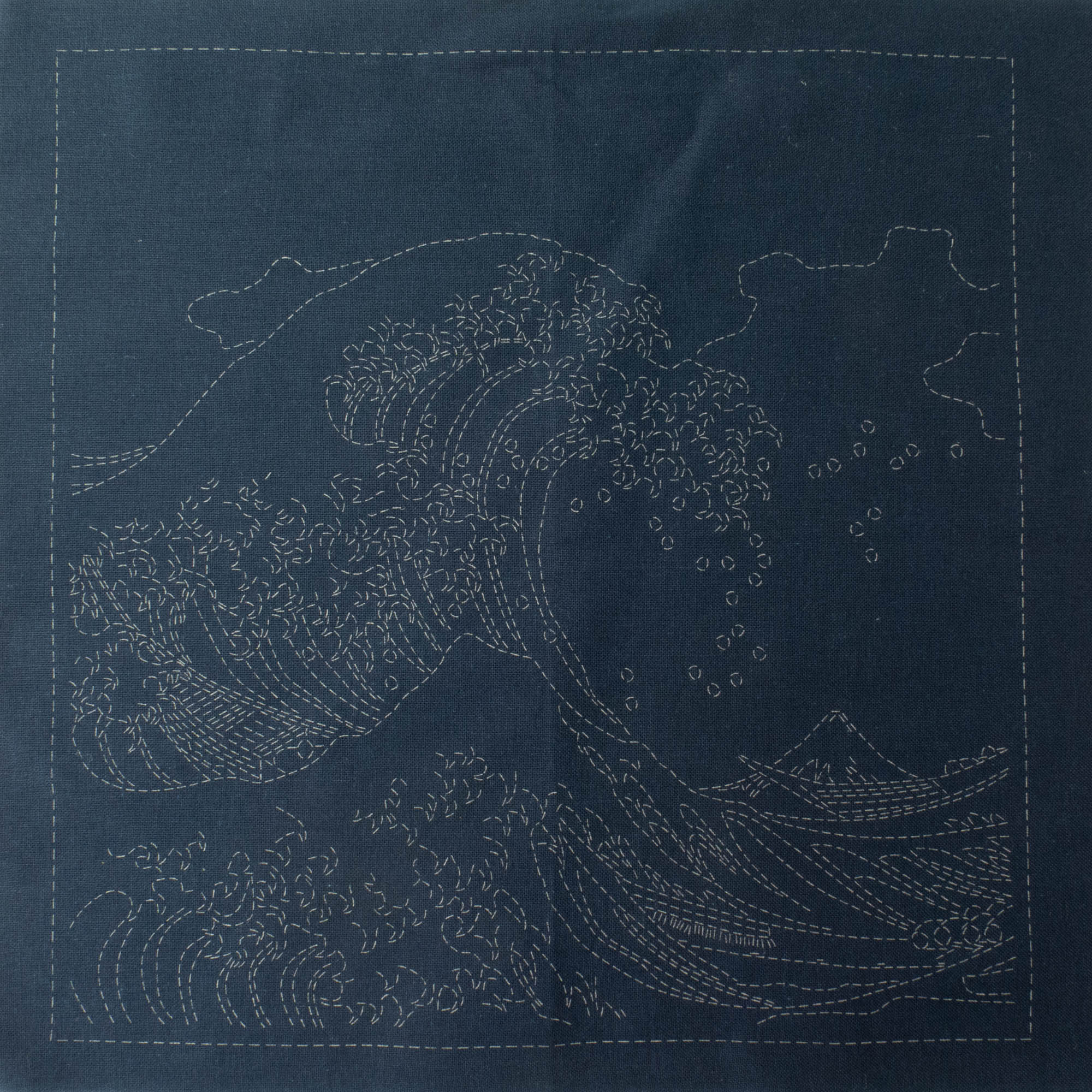 The Great Wave of Kanagawa Sashiko Sampler (2094) – Snuggly Monkey