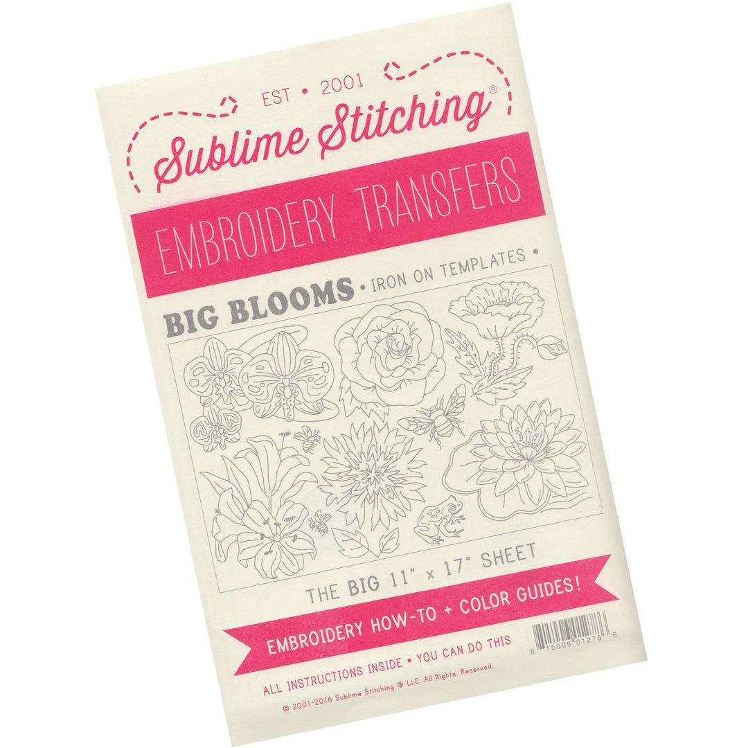 Sublime Stitching Embroidery Patterns - Big Blooms Patterns - Snuggly Monkey
