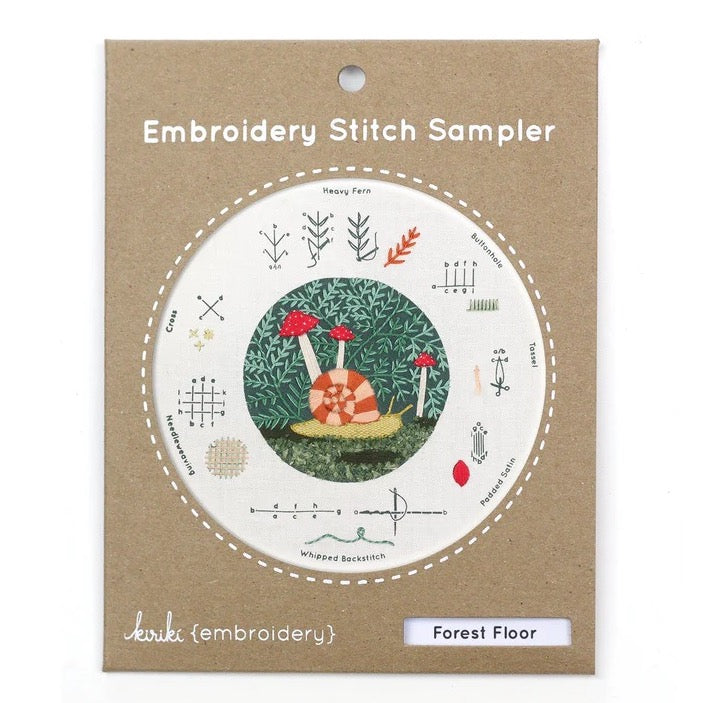 Forest Floor Embroidery Stitch Sampler