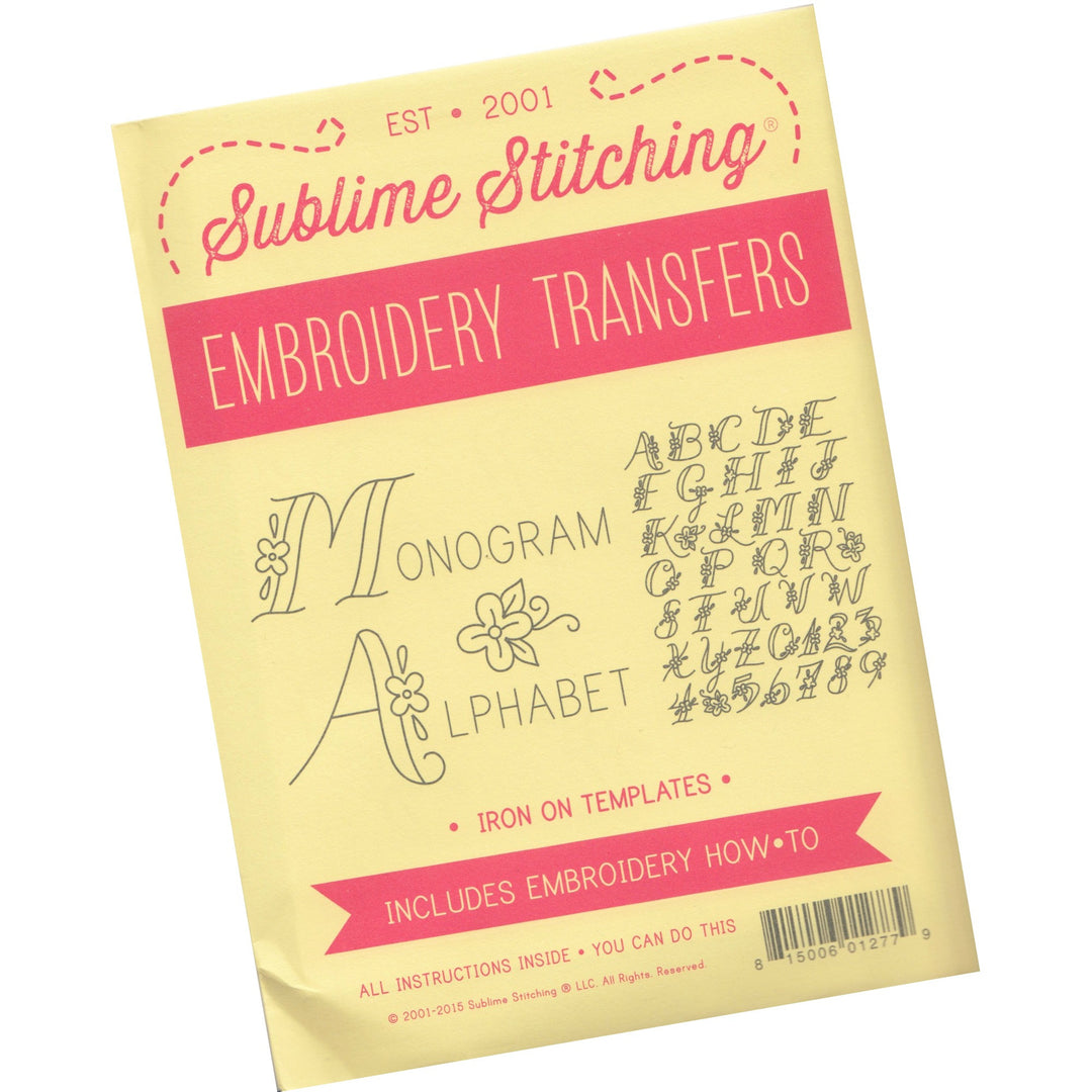 Sublime Stitching Embroidery Patterns - Monogram Alphabet Patterns - Snuggly Monkey