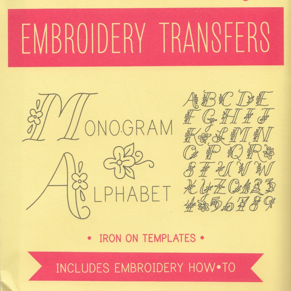 Sublime Stitching Embroidery Patterns - Monogram Alphabet Patterns - Snuggly Monkey