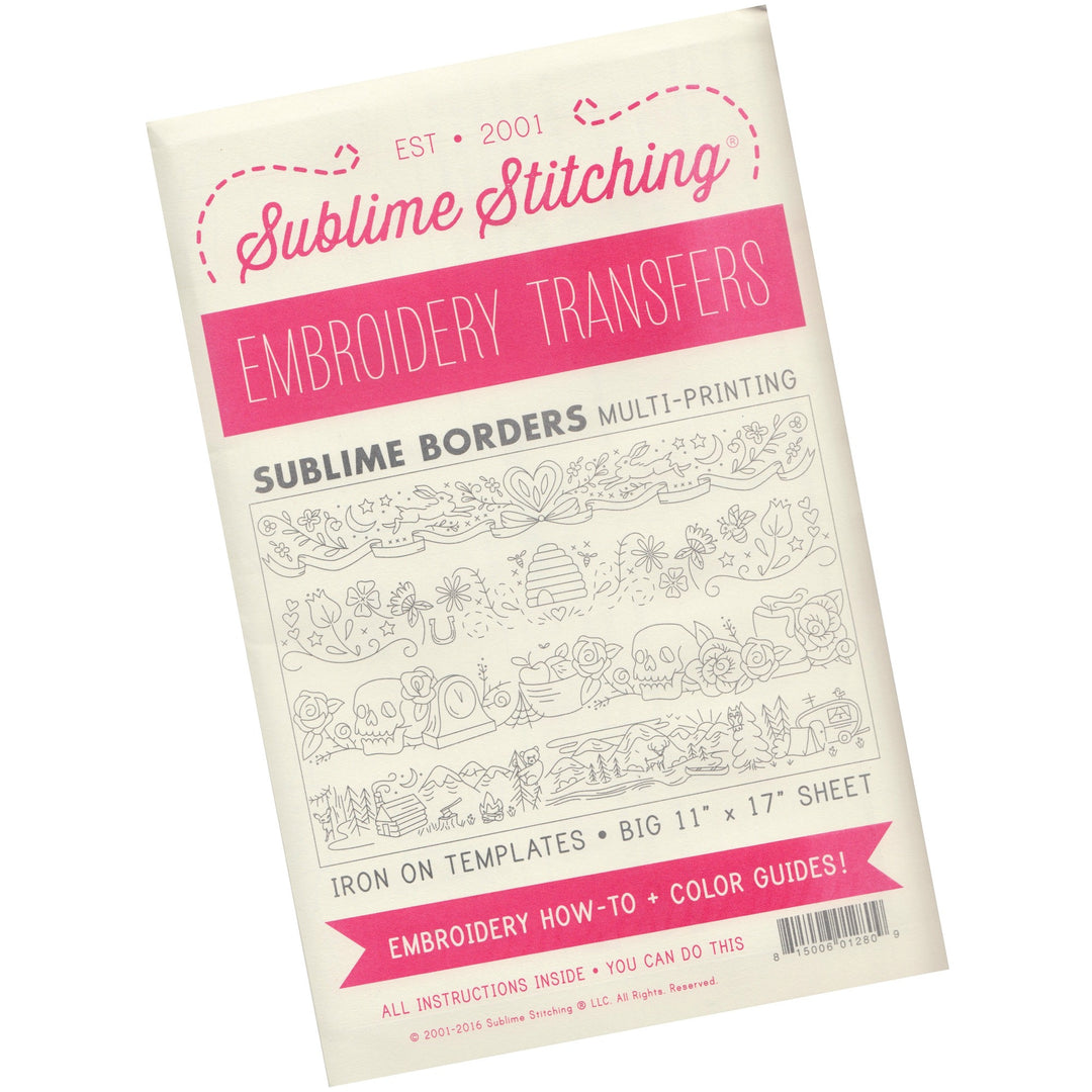 Sublime Stitching Embroidery Patterns - Sublime Borders Patterns - Snuggly Monkey