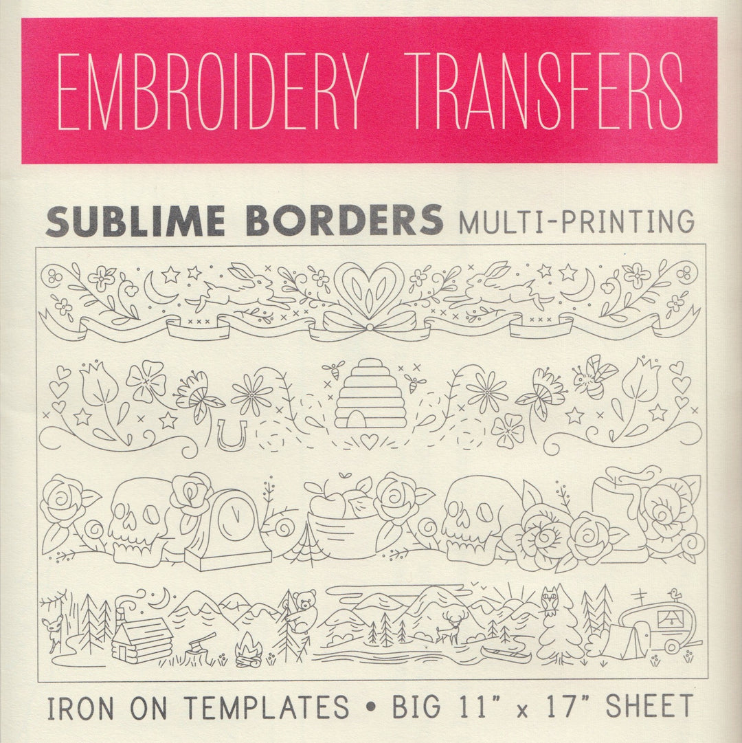 Sublime Stitching Embroidery Patterns - Sublime Borders Patterns - Snuggly Monkey