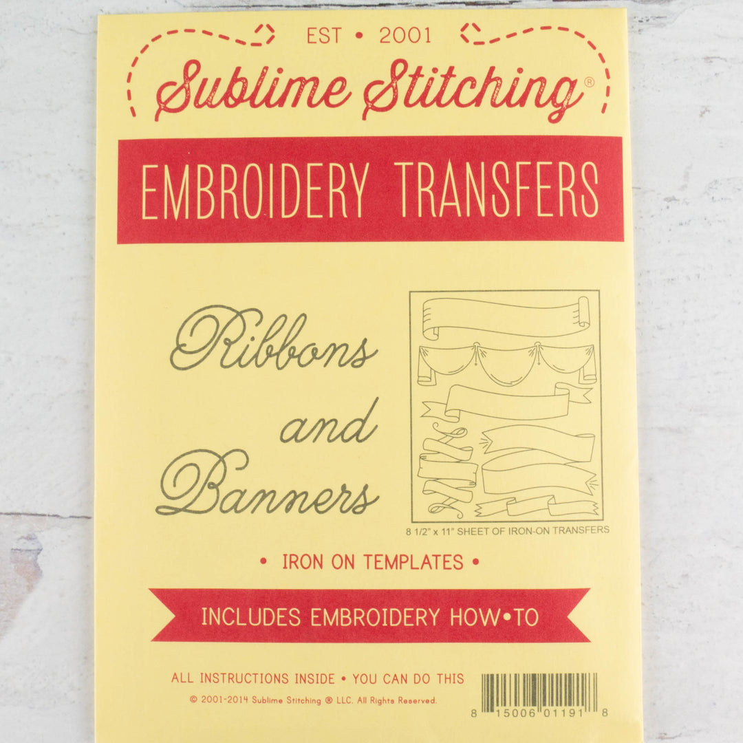 Sublime Stitching Embroidery Pattern - Ribbons & Banners