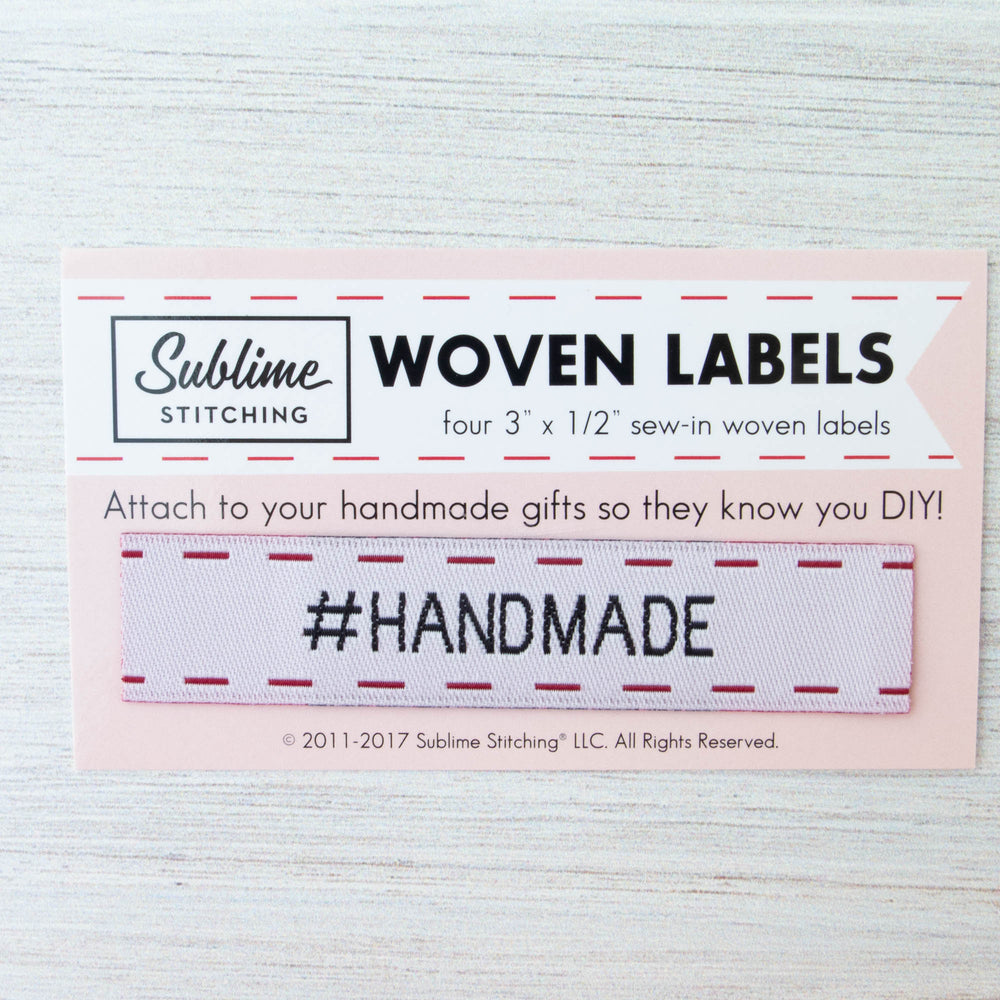 Woven Labels - #Handmade Labels - Snuggly Monkey