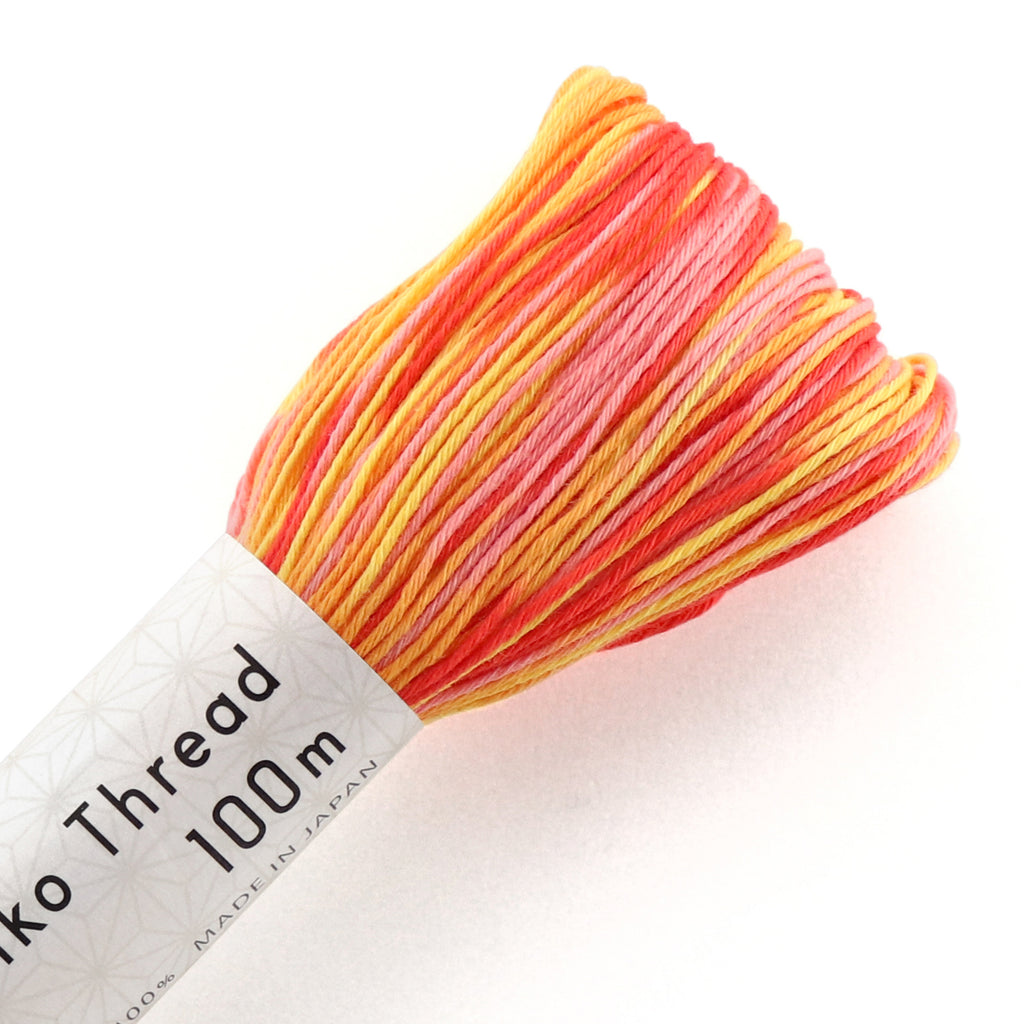 Olympus Sashiko Variegated Cotton Thread 75 Vintage Sunrise