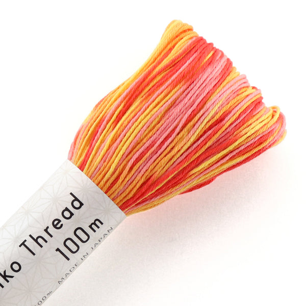 Olympus Sashiko Variegated Cotton Thread 75 Vintage Sunrise