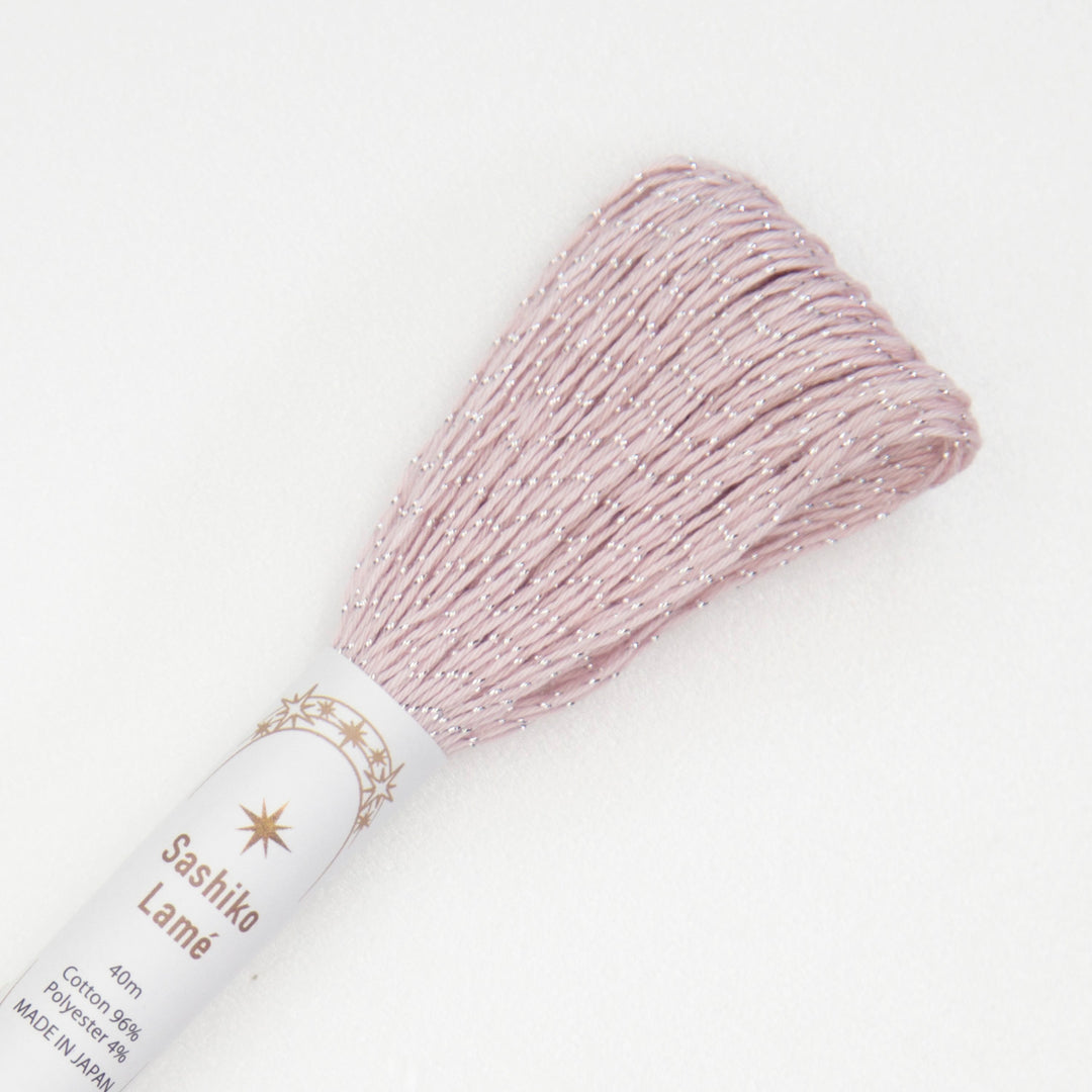 Olympus Metallic Sashiko Thread 40m Skein - Lamé Pink (#SL5)