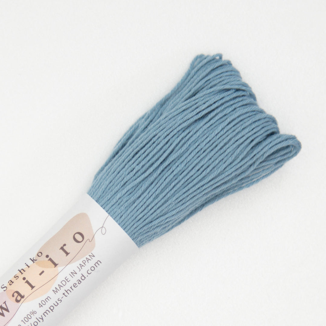 40m Awai-iro Olympus Sashiko Thread - Smokey Blue (#A9)