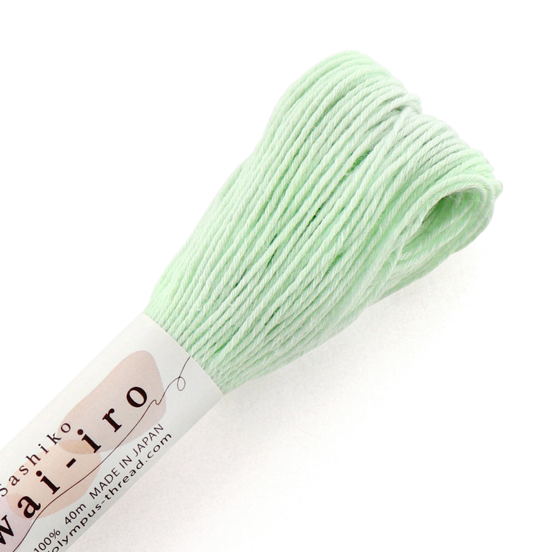 40m Awai-Iro Olympus Sashiko Thread - Mint Cream (A3)